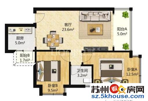 相门地铁口苏州大学莫邪路相门后庄附近 精装二房 拎包入住