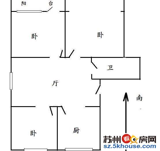 有钥匙象牙新村2楼3房精装2600元有钥匙