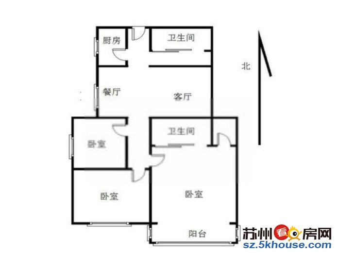 石路步行街 南浩花园 精装三室 押一付一 家电齐全拎包入住