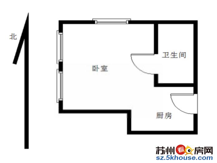 西环路北环路口 精装一室 押一付一 农学院旁 寒山寺 整租