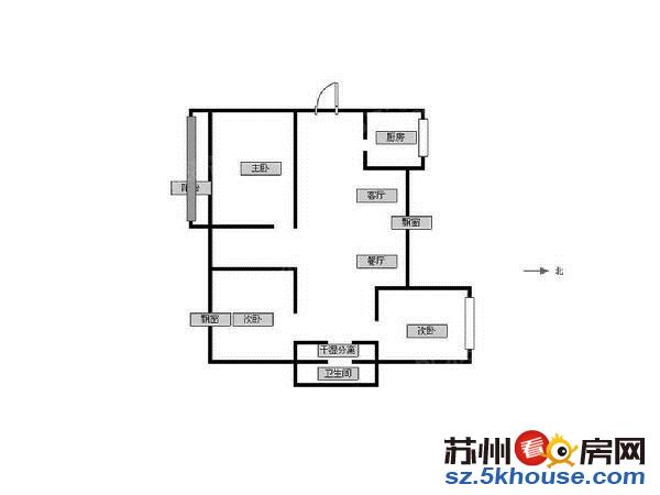 领秀金品花苑92.3平边户采光通透诚心出售