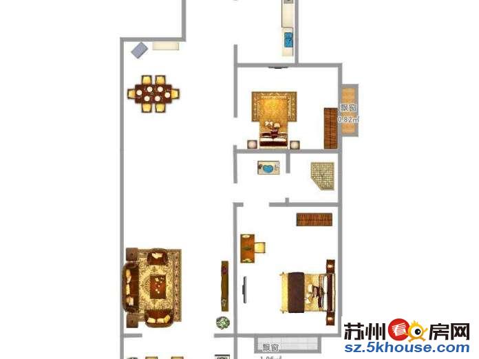 钻石家园2室一厅精装首次出租