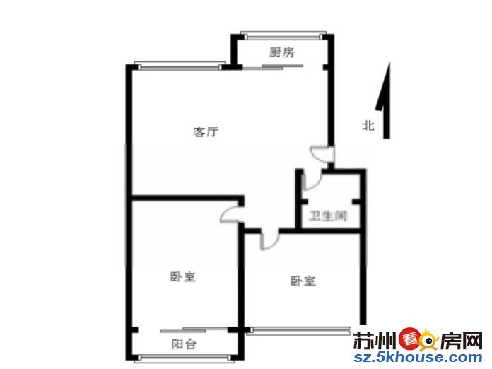 苏福大润发 盘溪新村 精装两室 家电齐全 干净整洁 拎包入住