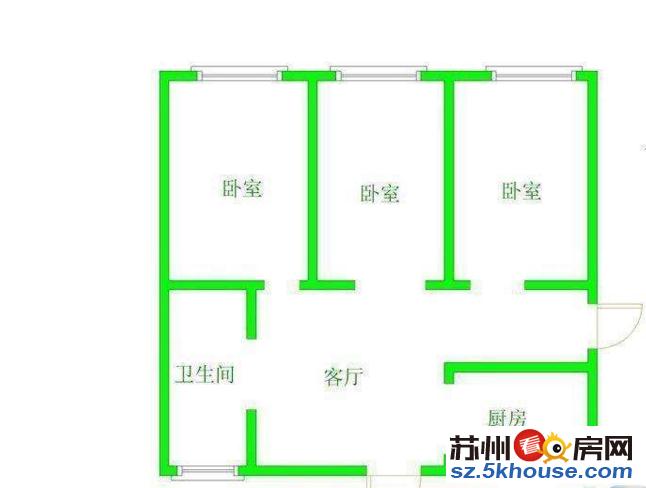 桂花新村 十全街 沧浪亭 网师园 桂花公园 苏大旁 精装3房