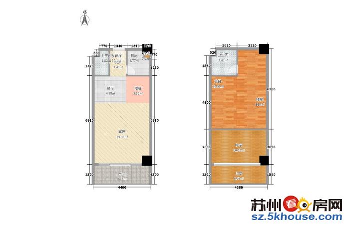 市区双地铁口平江万达配套小户型复式总价38万起精装修