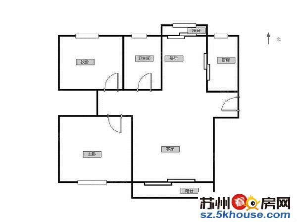 金榈湾花园  大两房南北通透双阳台满5唯1诚心