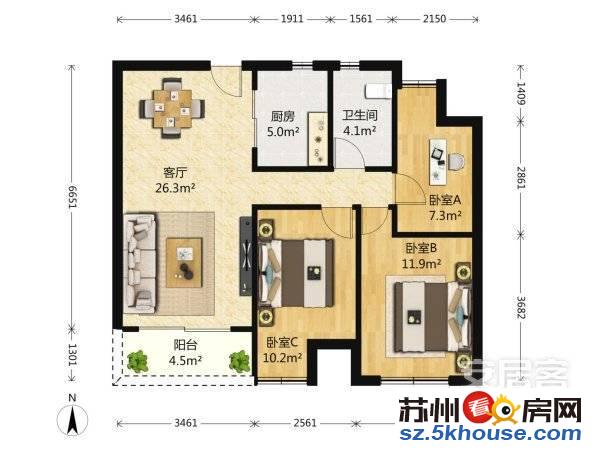 尹东新村大三房出租 不过要等到10月10号才可以的