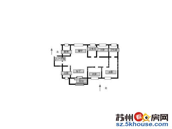 水漾花城 小外滩景观房南北通透 满两年繁华旁边