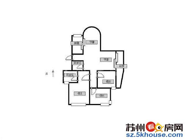 香城花园陆慕口南北通透采光好