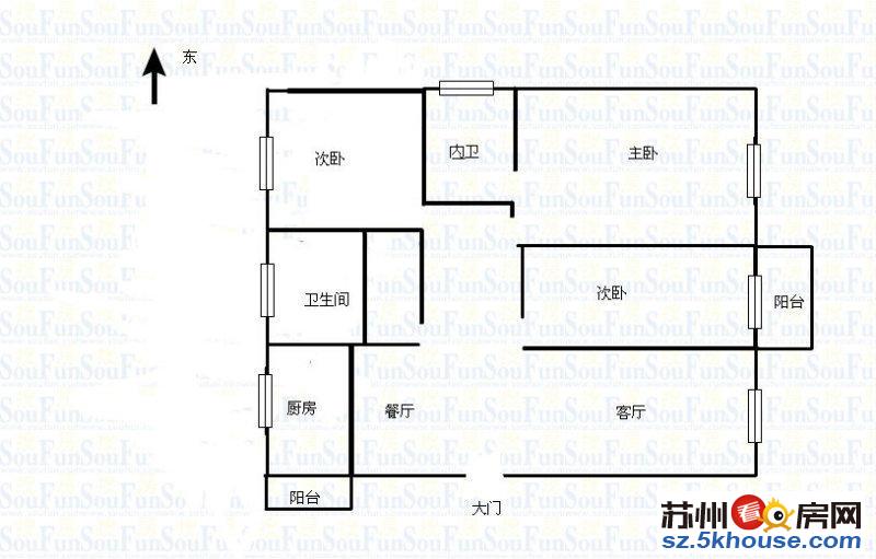 御亭花苑毛坯3房3开间朝南还带纯毛坯的房子就此一套