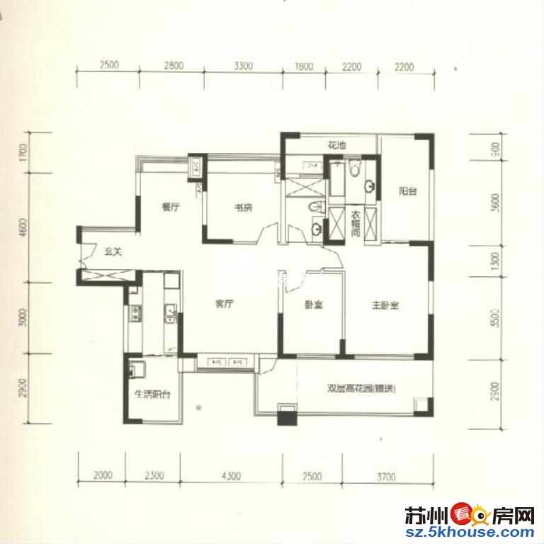 真实图片在售太湖上景中间联排纯别墅小区带花园总面积350平