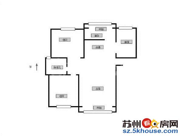 新立达未用南北通透温馨居家两房可改三房业主诚心出售