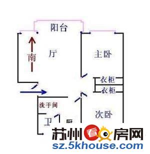 新上永林娄门下塘景观楼层精装两室两厅平江双学位未用真实图片