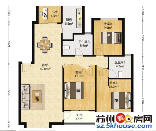 星湖客自住精装40万322户型 优秀楼层 校区没用