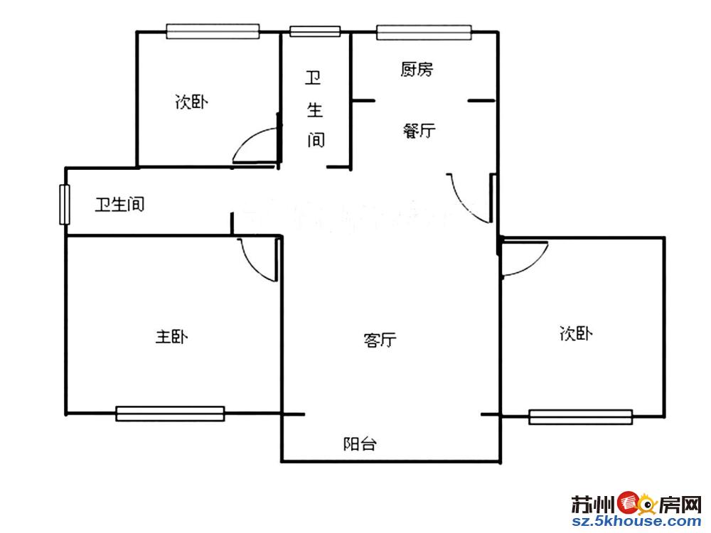 御亭花苑 毛坯三室 中间楼层 送汽 满两年 可随意装修