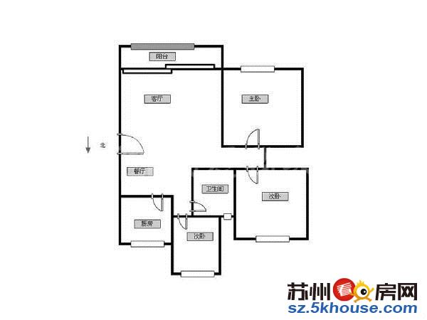 电梯房香名园南北通透大三房 房东自住 看房方便 诚心出售