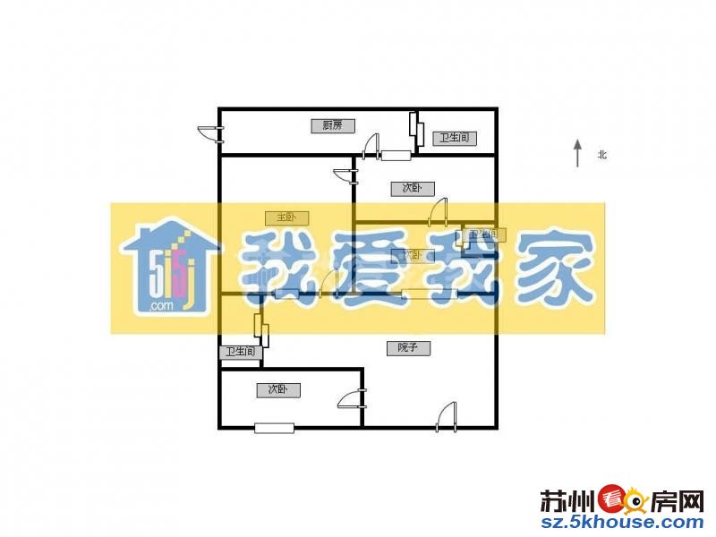 临近桂花公园带城40开门平院子