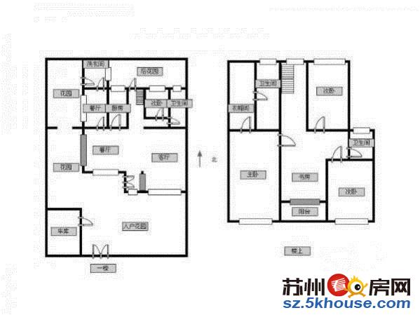 江枫园独栋园林别墅占地662平庭院深深前后大花园