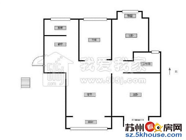 新南环新村 大户型三居室 出售 纯毛坯实图实价有钥匙轻轨房