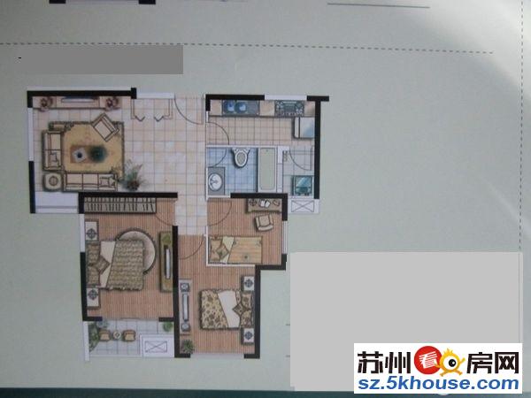 和泰家园 公园虎丘实验旁 小区中间 精装小三房 业主换房