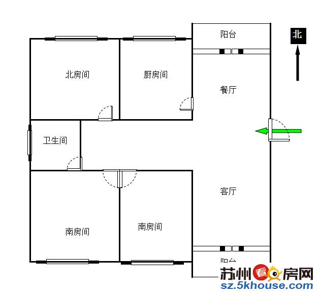 真实豪华婚装南山金城厅带阳台三开间朝南前后无挡采光无敌