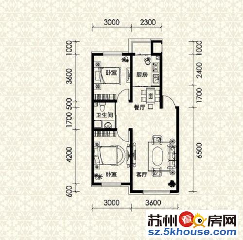 紫薇花苑  温馨两房 楼层佳 采光好  看中价可谈