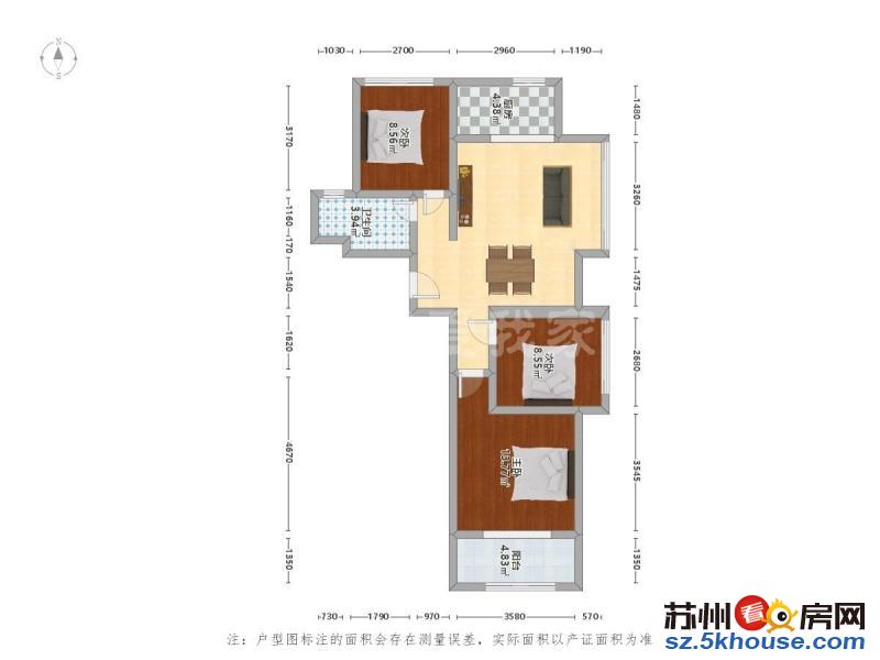 春申湖快速路旁橡树湾花园东边户通透精装三房靠地铁急卖