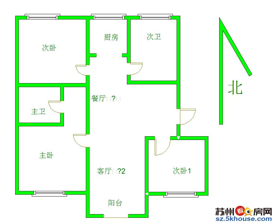 冠城大通蓝湾 精装大户 三房两厅 满五唯一 楼层低 南北通透