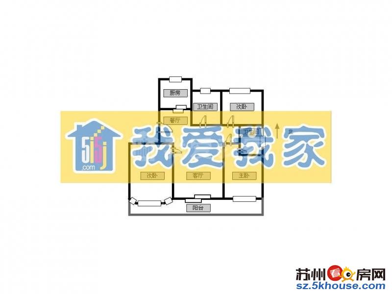 新翠园新村三室两厅两卫全明户型大阳台带独库 好房急售