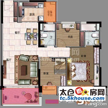 超低单价,不临街,随时腾房高成上海假日 115万 3室2厅1卫 精装修 !