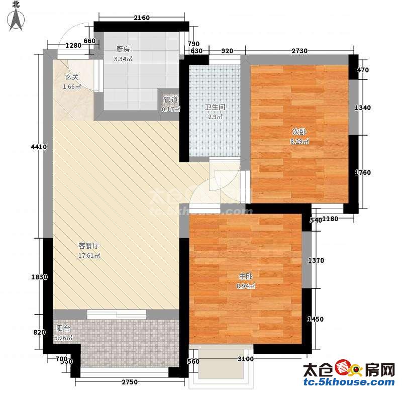 龙国际社区二期 170万 2室2厅1卫 豪华装修 稀有放售无营业税