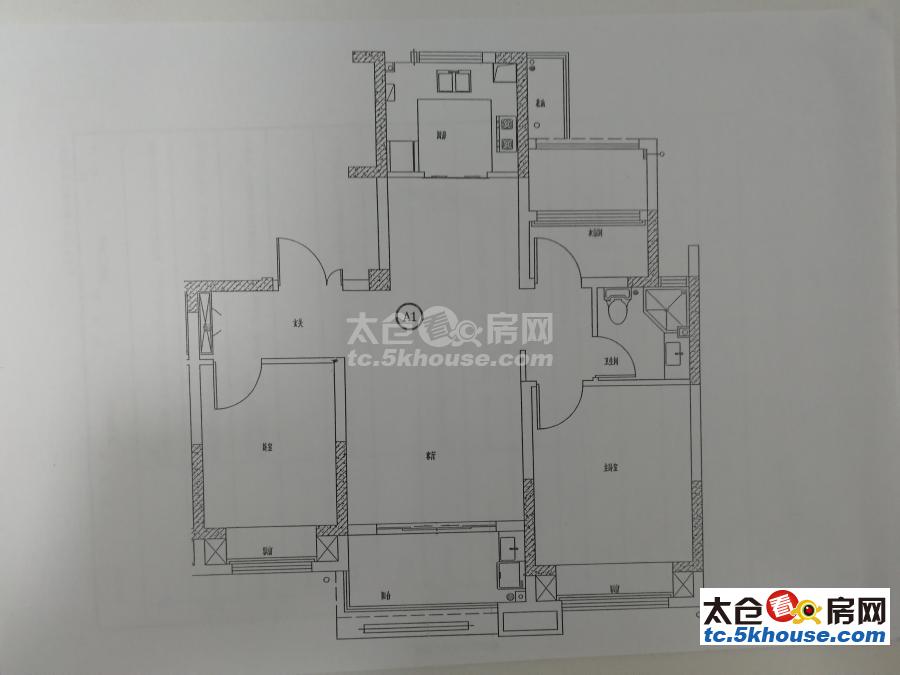 安居!中南君悦府 200万 3室2厅2卫 毛坯 中间楼层南北通透