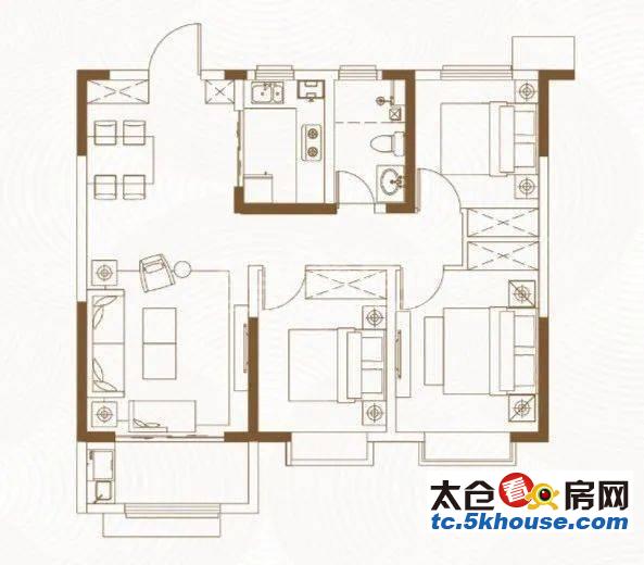 房东急售太仓高成上海假日精装三房家具齐全小高层好楼层