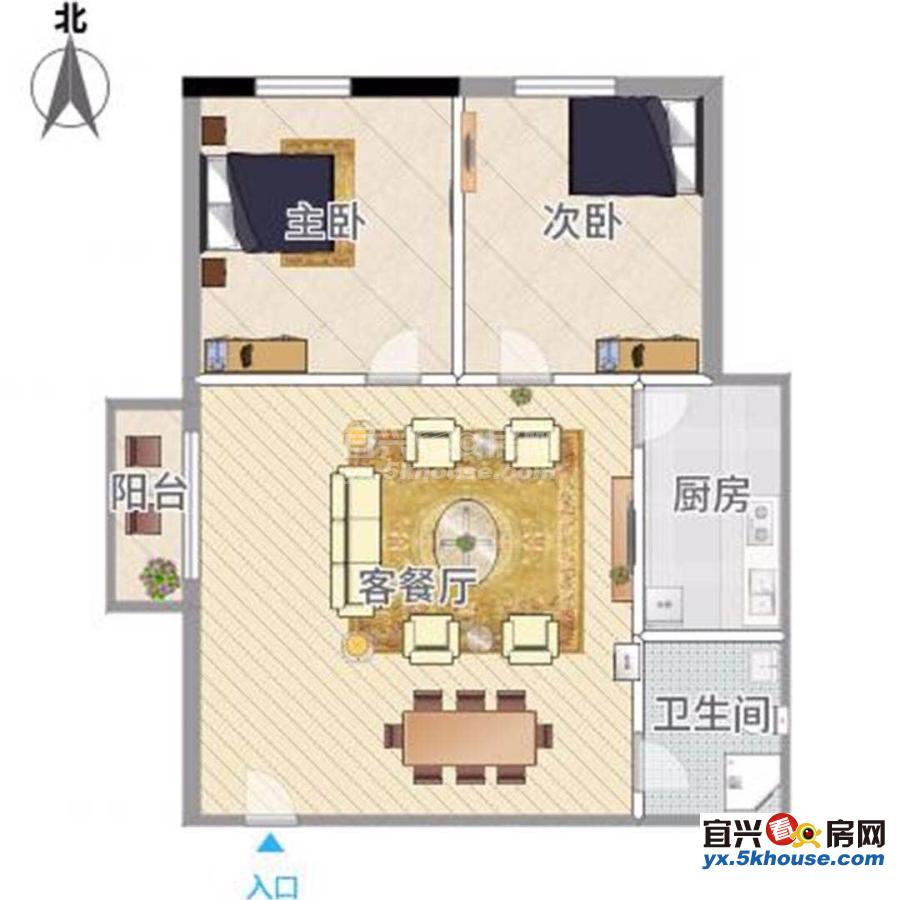 家和花园4楼142平3室2厅2卫1储藏室精装修166.8万