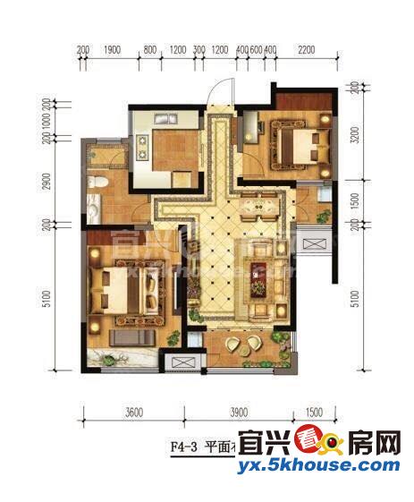 苏宁天氿御城14楼 88平米 ,2室2厅1卫精装修 127.8万