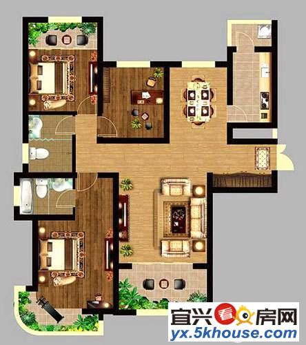 今 日星辰一楼带花园2室2厅92.6万