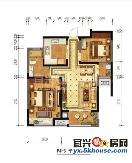 苏宁天氿御城 112万 2室1厅1卫 毛坯 好楼层好位置低价位