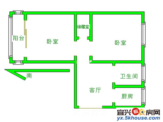 巷阳新村精装两房,家电齐全,可做饭,拎包入住