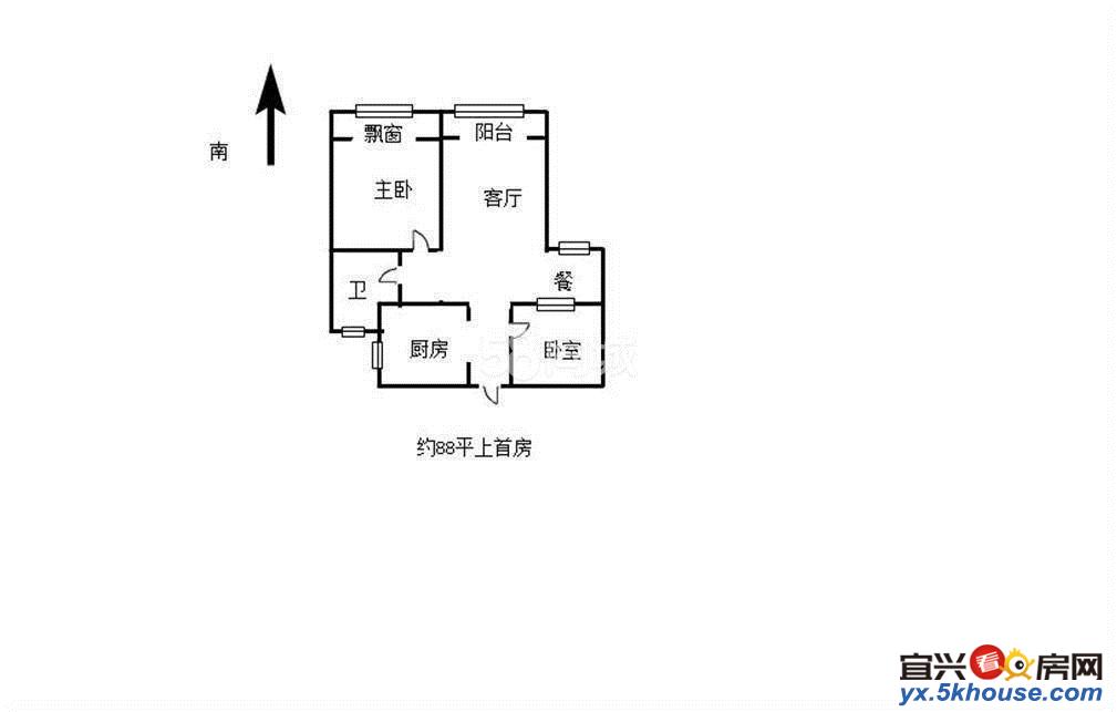 蓝天小区1.5楼 77平米 中装清爽,直接入住 ,2房