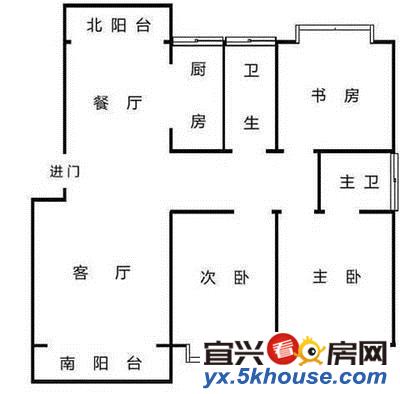 阳羡新苑4楼153平方4室2厅2卫位置好全新高装修158.8