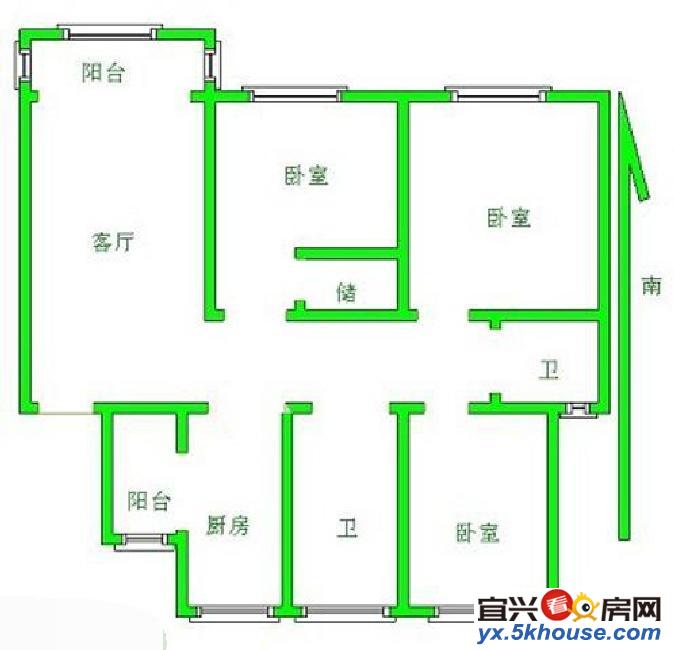 行家好房 春江2期精装146平 看房方便 户型大气 采光好