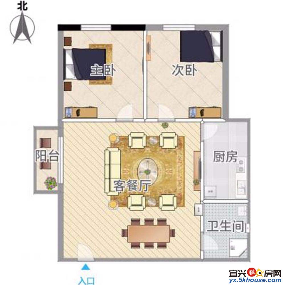 兴园小区2楼170平米老装修105.8万