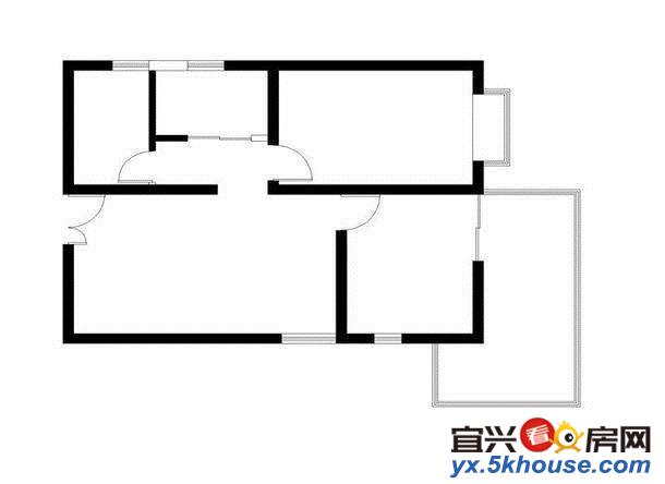 市中心共和新村,二个朝南大房间  时尚精装 52.8万