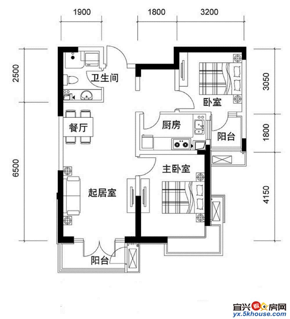 福美居 尚河丽景苑 高档装修 设施齐全 带衣入住 证满