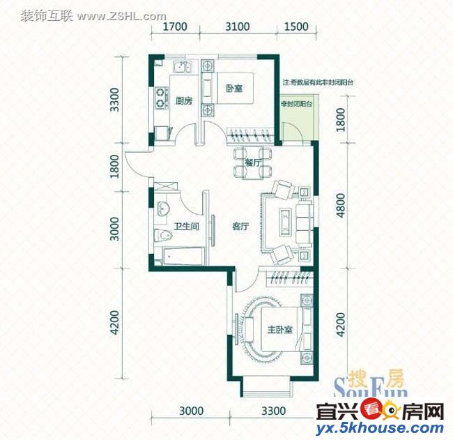 出售 东虹新村  2楼  房产证65平方  实际七十多平米