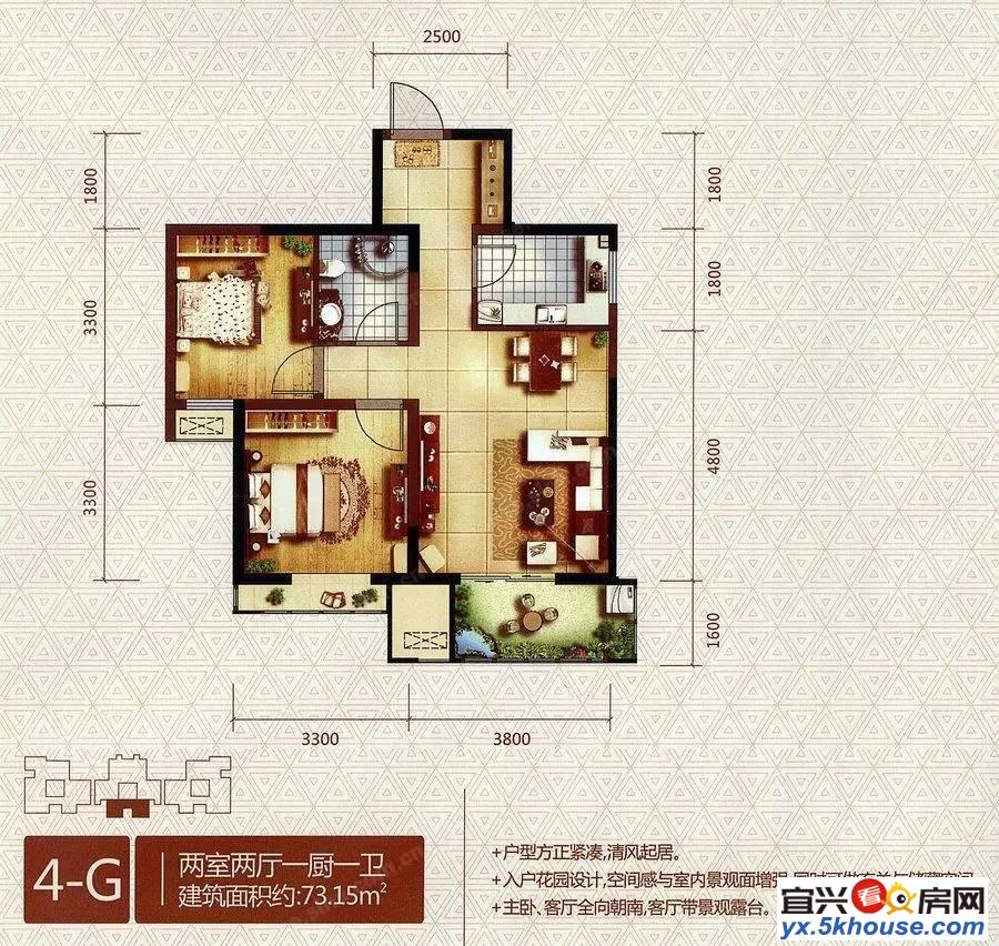 锦绣一村,5楼上有6楼,105平方,3室2厅1卫 河边第一排