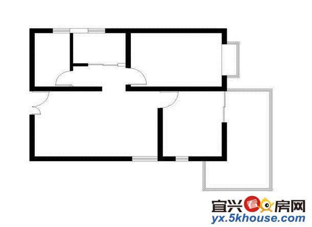 岳阳苑2期2室高装,68.8万南北通透户型正