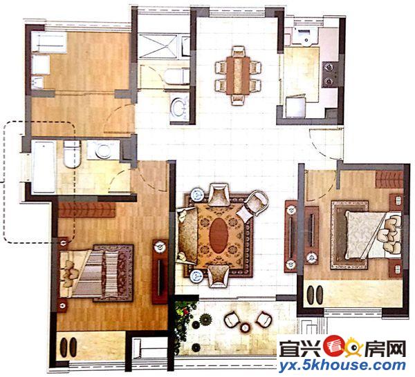 碧水华庭16楼高档婚房268万车位车库另计