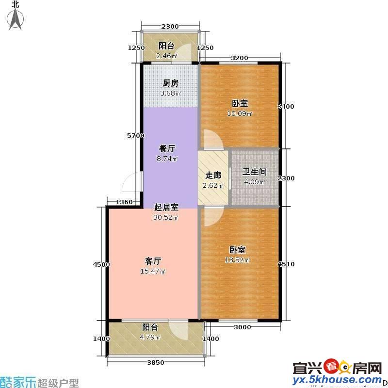 东郊一期3楼92平方,实际面积100平方,90万,原房东豪华