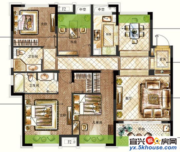 青城公寓大三房  南北通透 户型方正  采光好  位置优